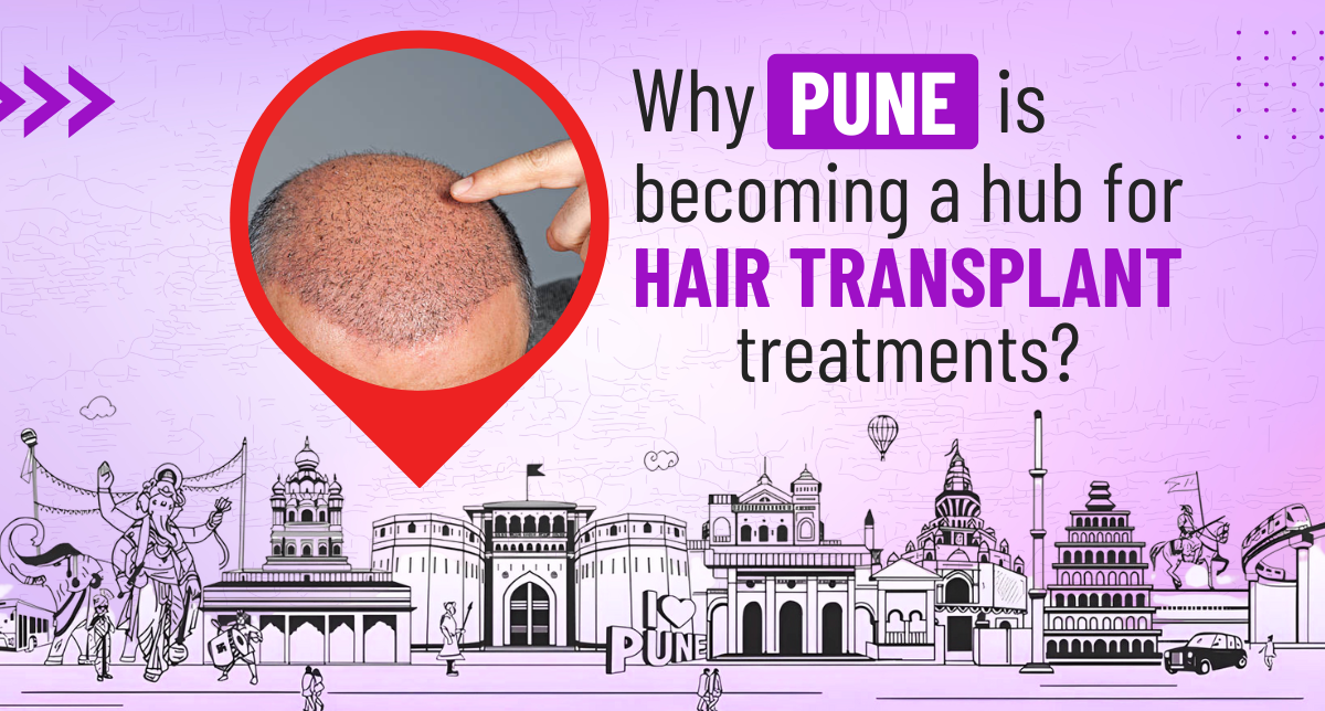 Hair transplant in Pune before and after results with FUE and DHI
