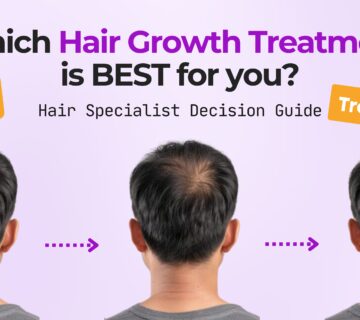 Which hair regrowth treatment is best for an individual at CosmoLooks.