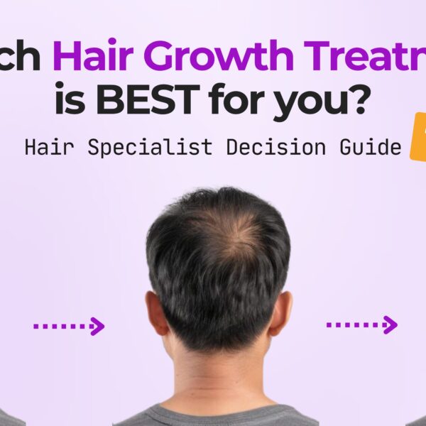 Which hair regrowth treatment is best for an individual at CosmoLooks.